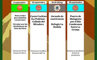 Salidas al monte en Septiembre