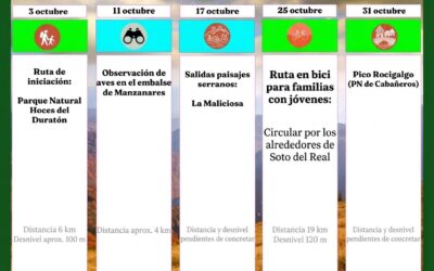 Salidas al monte en Octubre