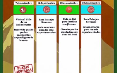 Salidas al monte en Noviembre